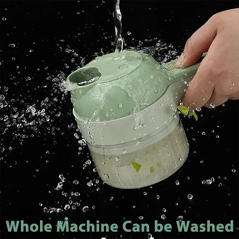 Rechargeable Electric Vegetable Cutter For Fast Kitchen Preparation