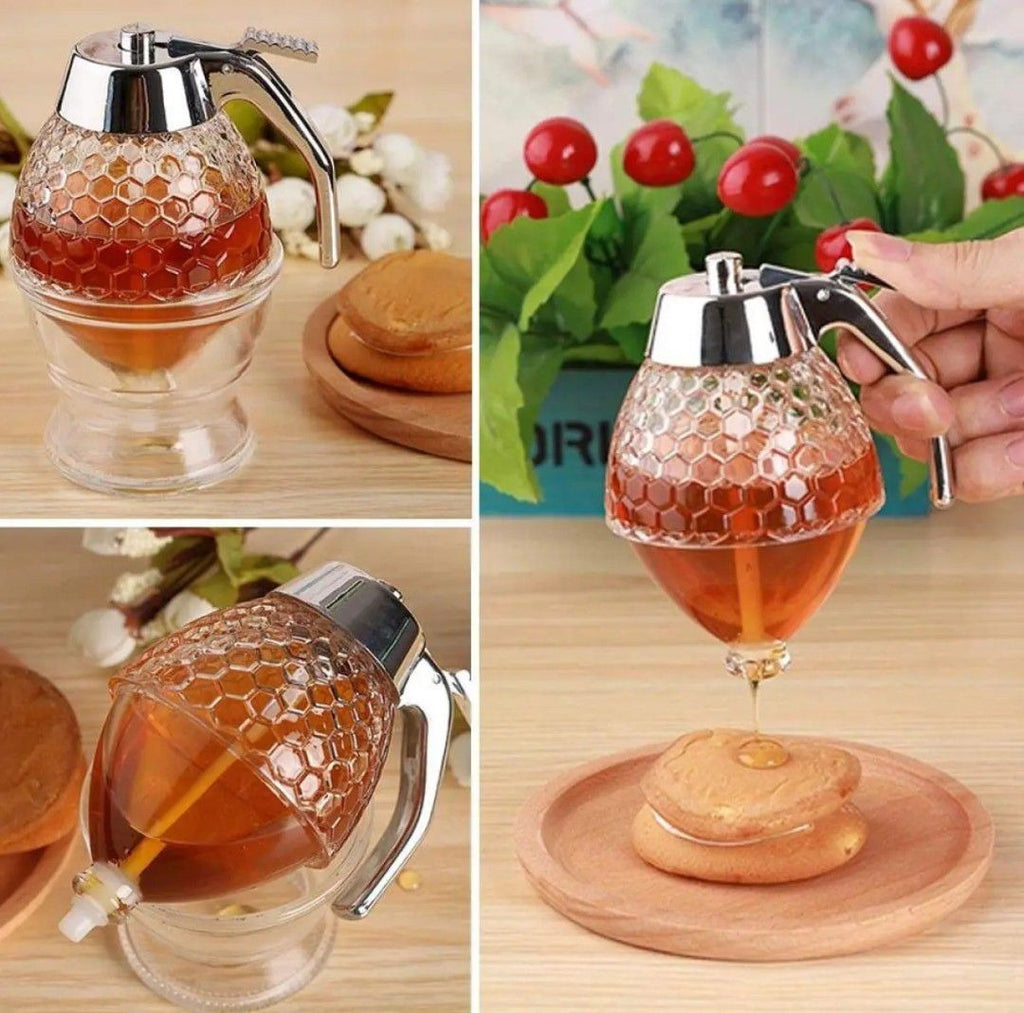 Honey Dispenser 200ML Storage Jar For Kitchen Use