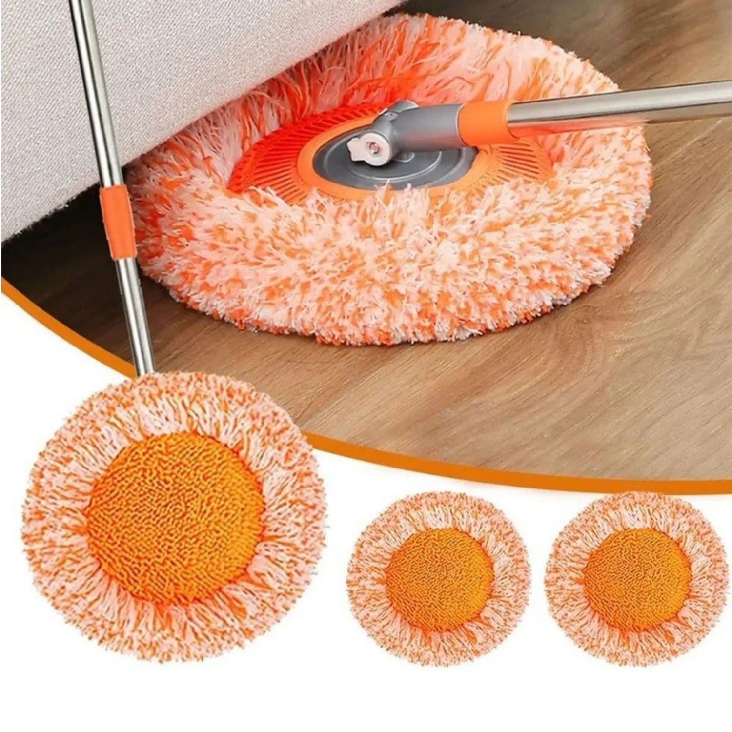 360° Rotating Microfiber Mop 10 Feet long