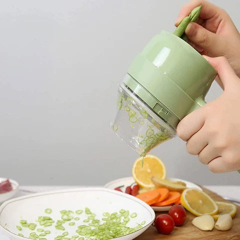 Rechargeable Electric Vegetable Cutter For Fast Kitchen Preparation