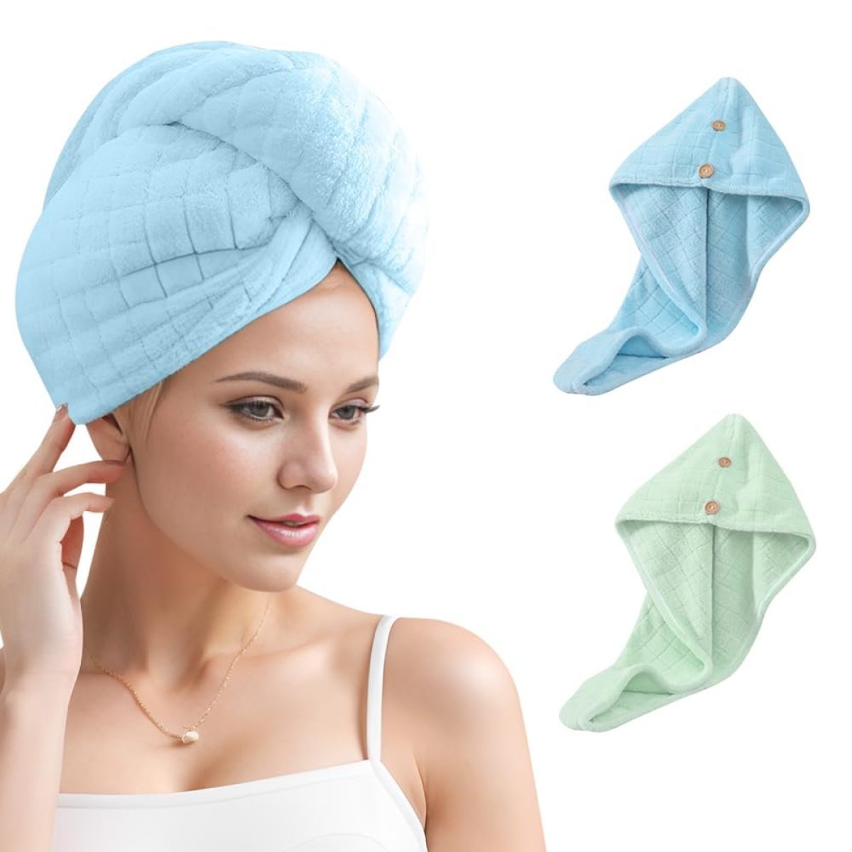 Hair Drying Towel Cap For Women