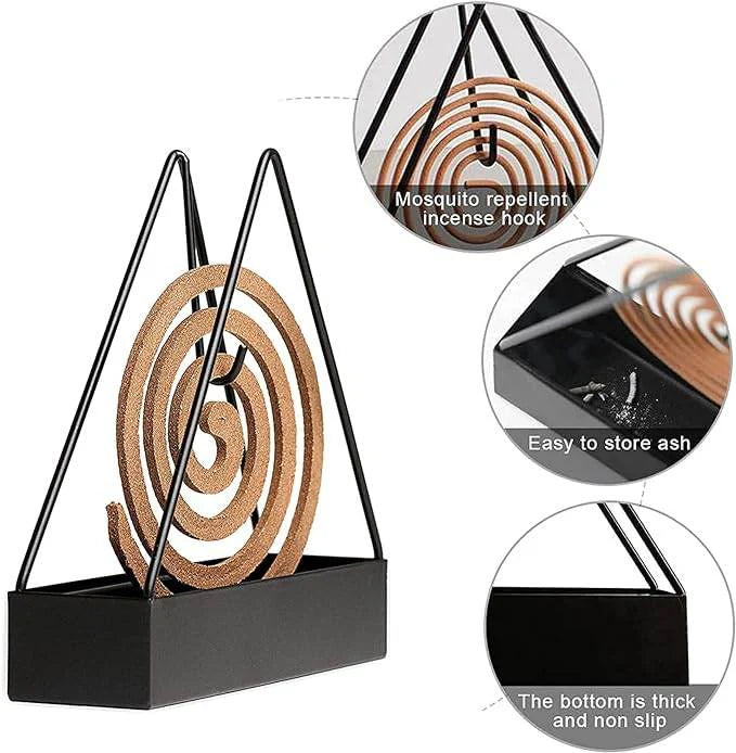Triangle-shaped Iron Mosquito Coil Holder